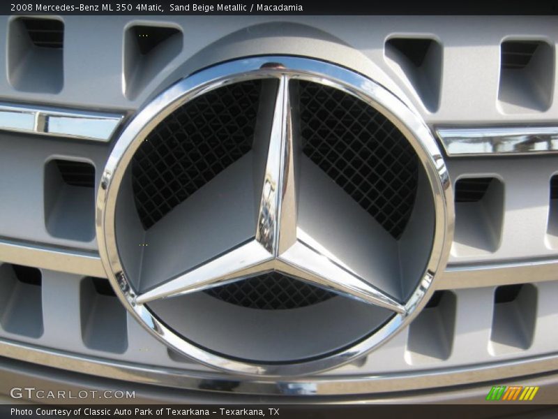 Sand Beige Metallic / Macadamia 2008 Mercedes-Benz ML 350 4Matic