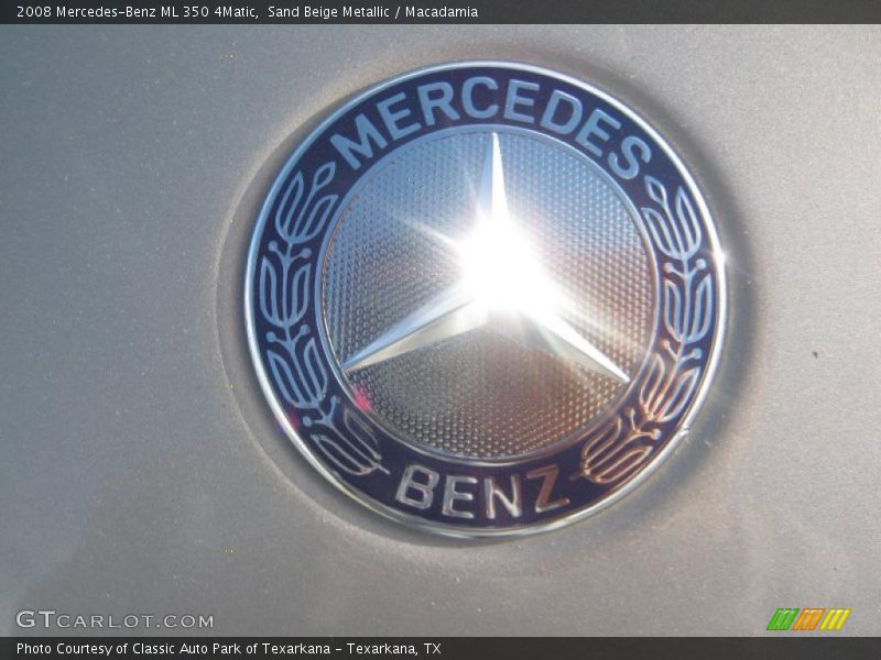 Sand Beige Metallic / Macadamia 2008 Mercedes-Benz ML 350 4Matic