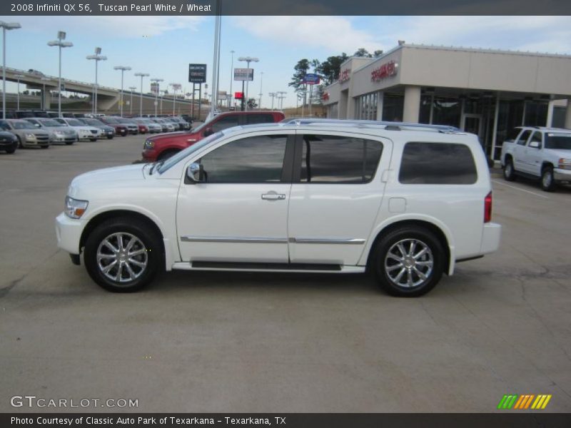 Tuscan Pearl White / Wheat 2008 Infiniti QX 56