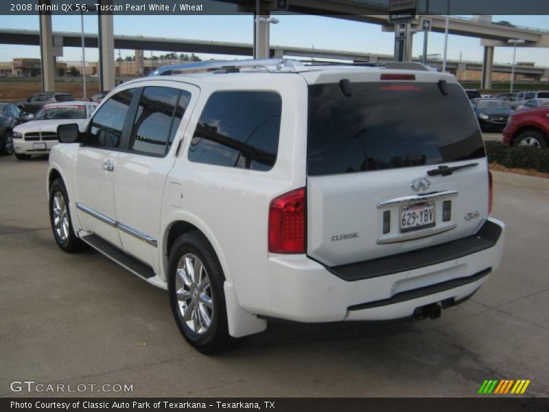 Tuscan Pearl White / Wheat 2008 Infiniti QX 56