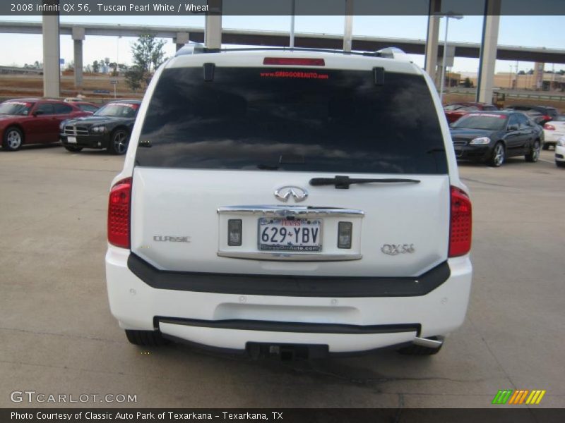 Tuscan Pearl White / Wheat 2008 Infiniti QX 56