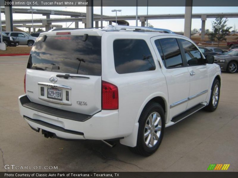 Tuscan Pearl White / Wheat 2008 Infiniti QX 56
