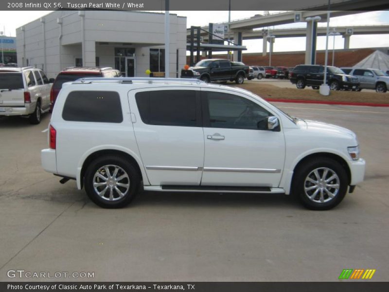 Tuscan Pearl White / Wheat 2008 Infiniti QX 56