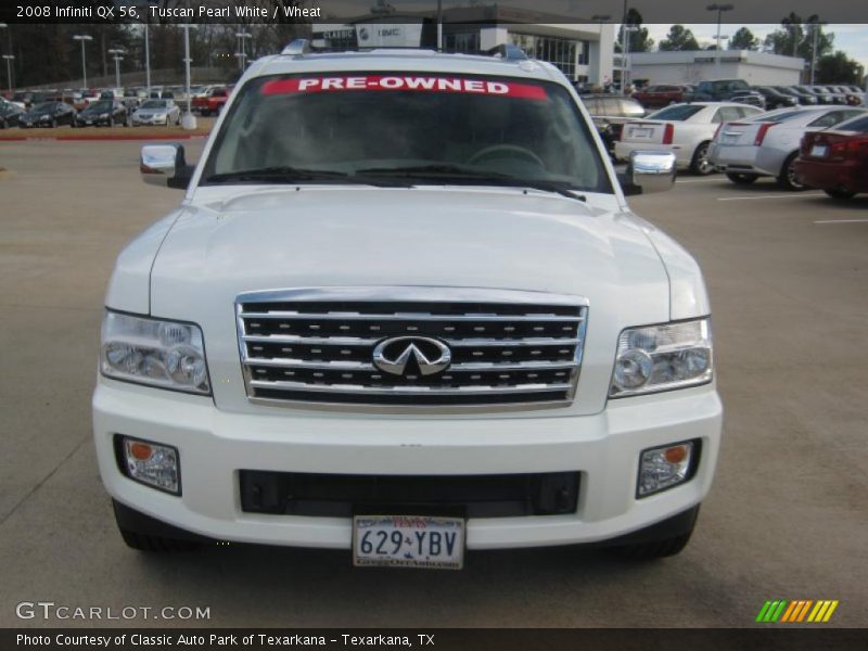 Tuscan Pearl White / Wheat 2008 Infiniti QX 56