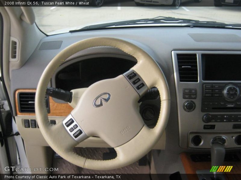 Tuscan Pearl White / Wheat 2008 Infiniti QX 56