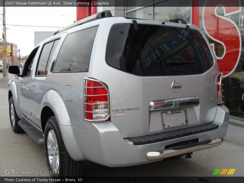 Silver Lightning / Graphite 2007 Nissan Pathfinder LE 4x4