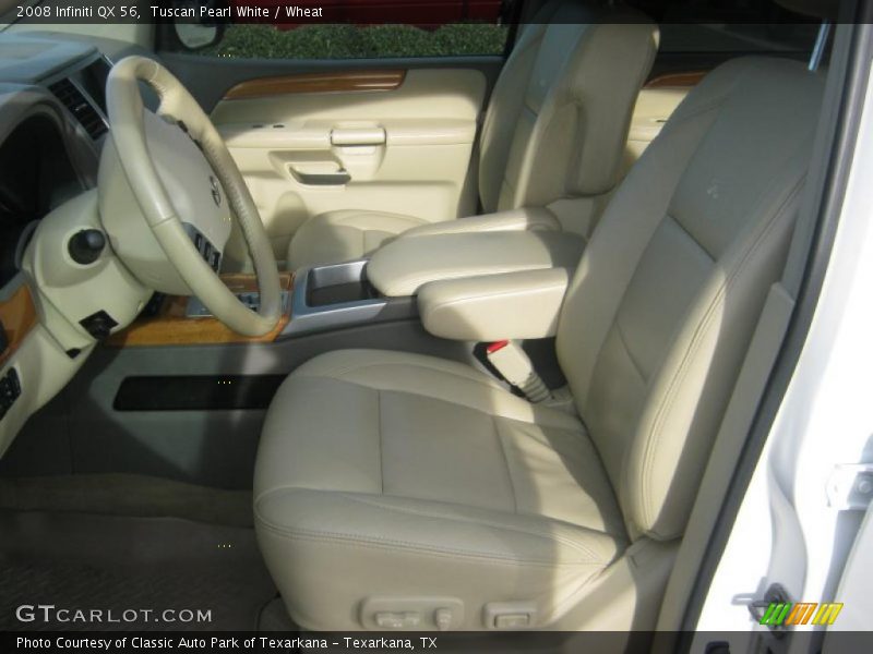 Tuscan Pearl White / Wheat 2008 Infiniti QX 56