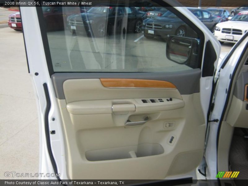 Tuscan Pearl White / Wheat 2008 Infiniti QX 56