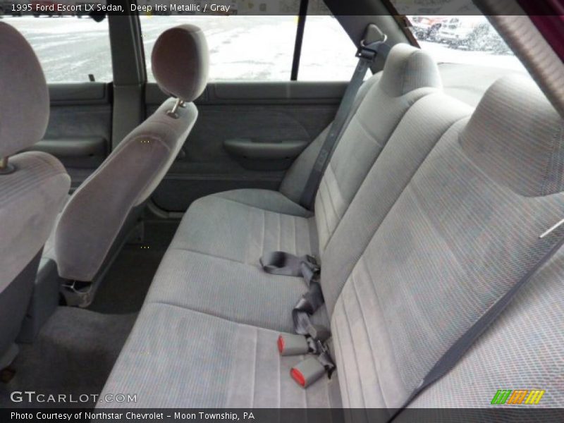 Deep Iris Metallic / Gray 1995 Ford Escort LX Sedan
