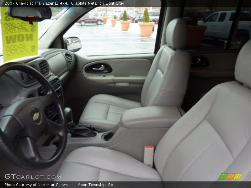 Graphite Metallic / Light Gray 2007 Chevrolet TrailBlazer LS 4x4