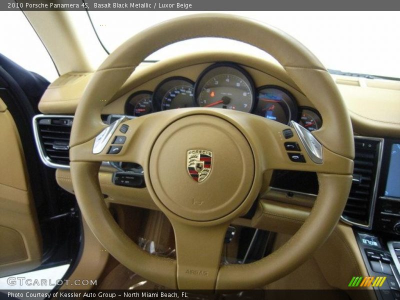 Basalt Black Metallic / Luxor Beige 2010 Porsche Panamera 4S