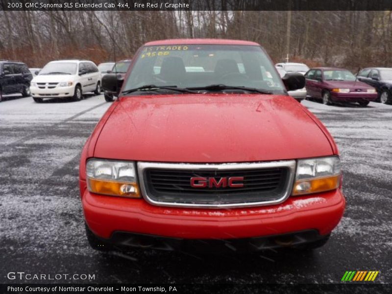 Fire Red / Graphite 2003 GMC Sonoma SLS Extended Cab 4x4