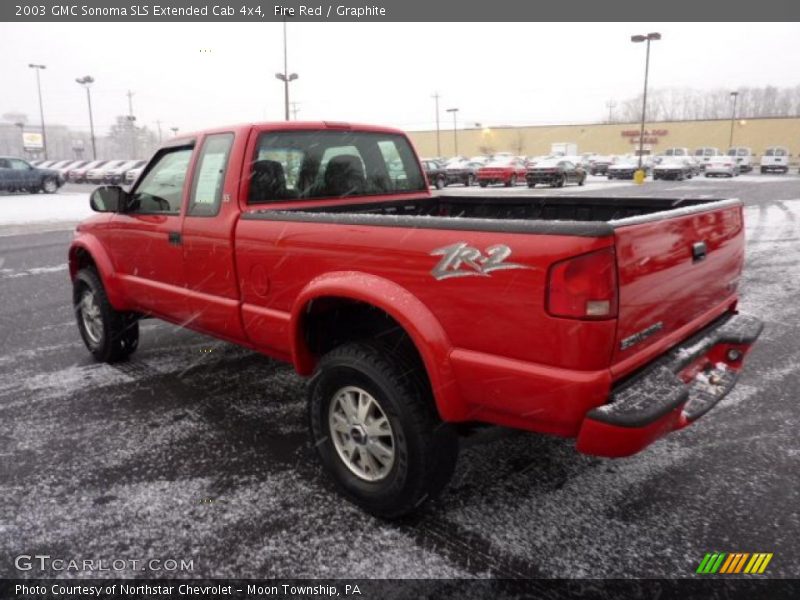 Fire Red / Graphite 2003 GMC Sonoma SLS Extended Cab 4x4