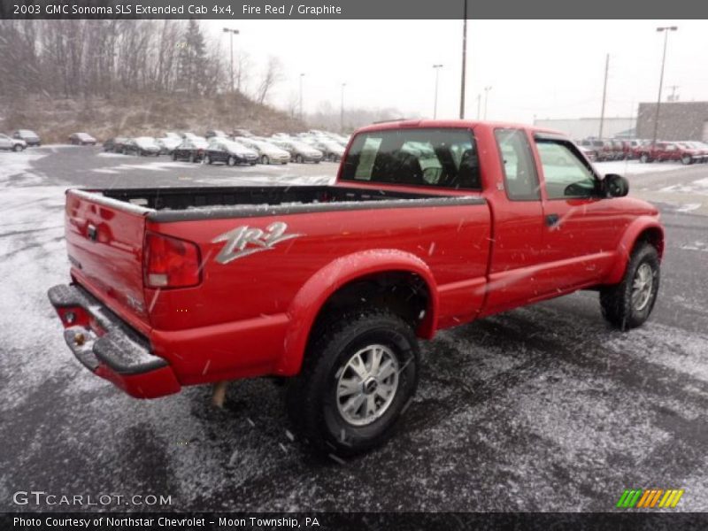 Fire Red / Graphite 2003 GMC Sonoma SLS Extended Cab 4x4
