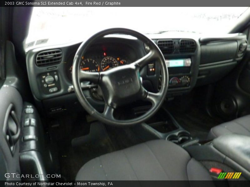 Fire Red / Graphite 2003 GMC Sonoma SLS Extended Cab 4x4