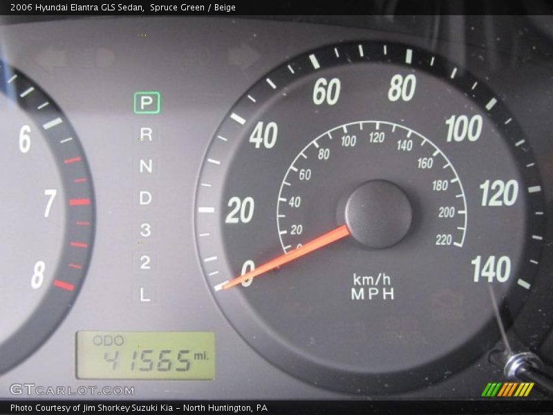 Spruce Green / Beige 2006 Hyundai Elantra GLS Sedan