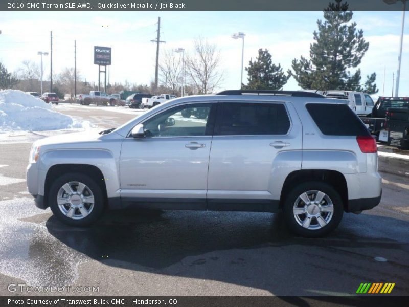 Quicksilver Metallic / Jet Black 2010 GMC Terrain SLE AWD