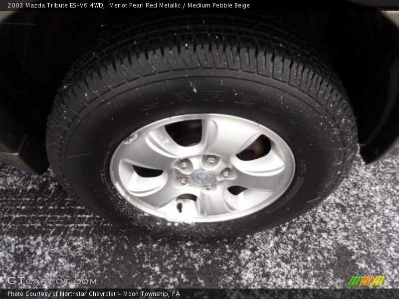 Merlot Pearl Red Metallic / Medium Pebble Beige 2003 Mazda Tribute ES-V6 4WD