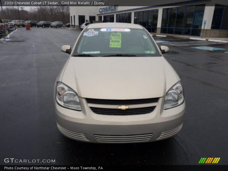Gold Mist Metallic / Ebony 2009 Chevrolet Cobalt LT Sedan