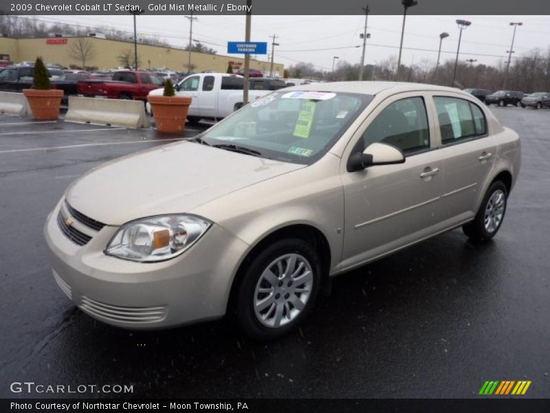 Gold Mist Metallic / Ebony 2009 Chevrolet Cobalt LT Sedan