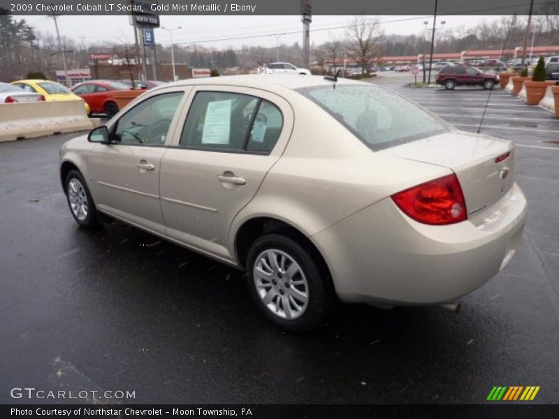 Gold Mist Metallic / Ebony 2009 Chevrolet Cobalt LT Sedan