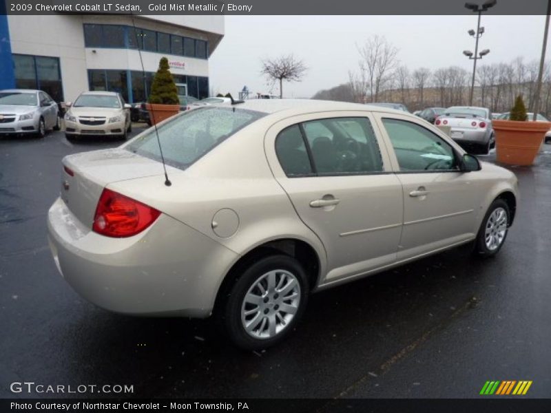 Gold Mist Metallic / Ebony 2009 Chevrolet Cobalt LT Sedan