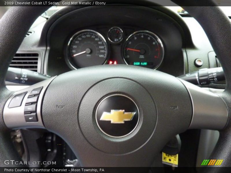 Gold Mist Metallic / Ebony 2009 Chevrolet Cobalt LT Sedan