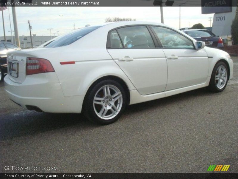 White Diamond Pearl / Parchment 2007 Acura TL 3.2