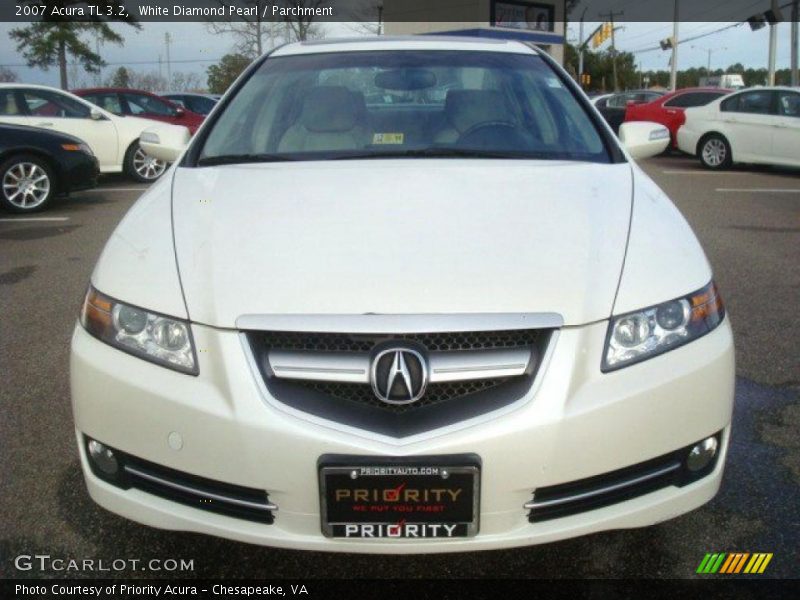 White Diamond Pearl / Parchment 2007 Acura TL 3.2