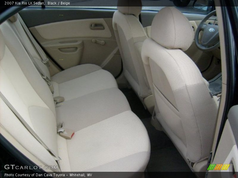 Black / Beige 2007 Kia Rio LX Sedan
