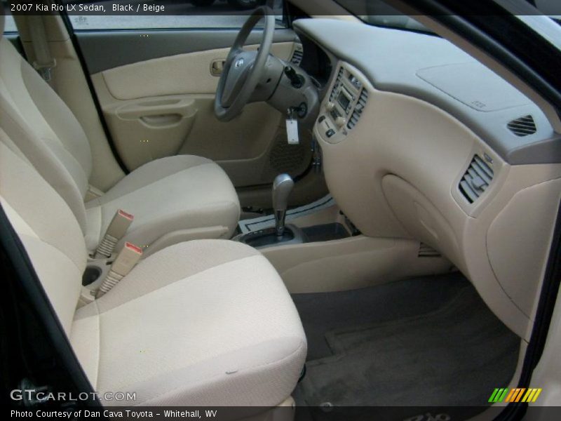 Black / Beige 2007 Kia Rio LX Sedan