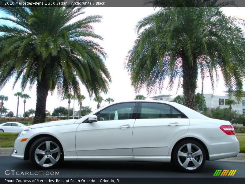 Arctic White / Black 2010 Mercedes-Benz E 350 Sedan