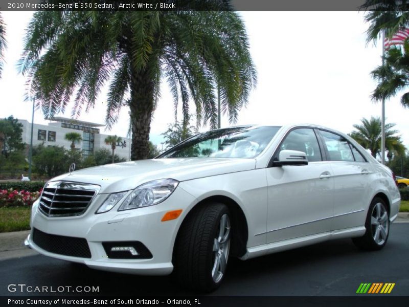 Arctic White / Black 2010 Mercedes-Benz E 350 Sedan