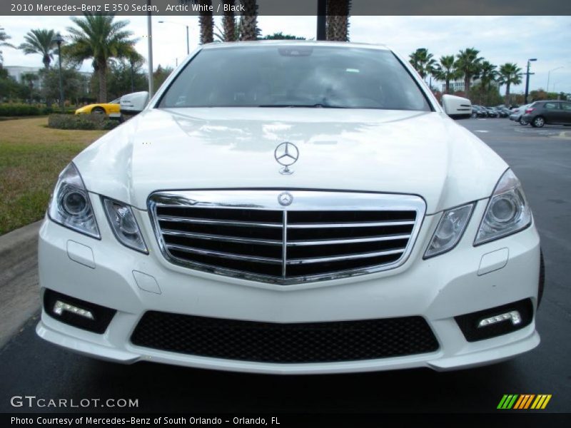 Arctic White / Black 2010 Mercedes-Benz E 350 Sedan