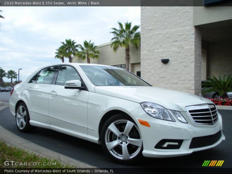 Arctic White / Black 2010 Mercedes-Benz E 350 Sedan
