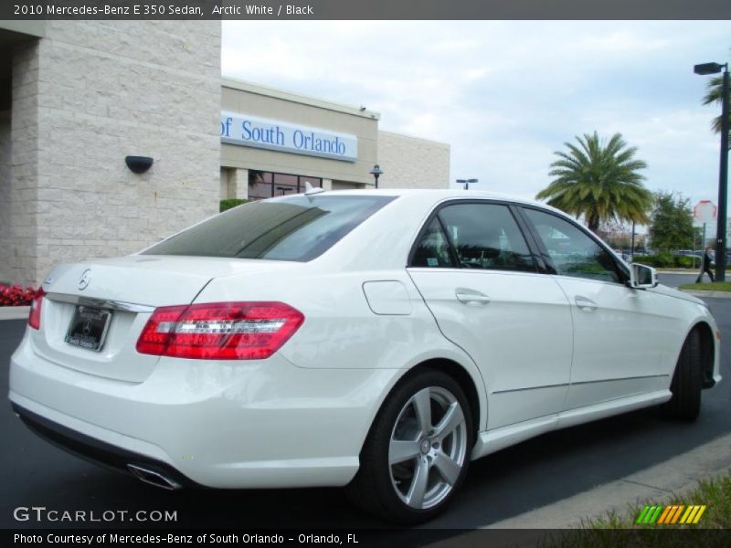 Arctic White / Black 2010 Mercedes-Benz E 350 Sedan