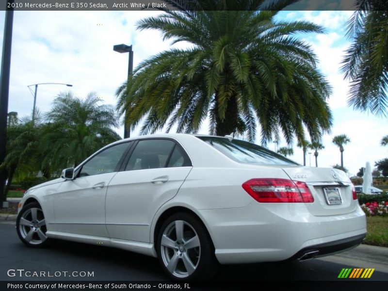 Arctic White / Black 2010 Mercedes-Benz E 350 Sedan