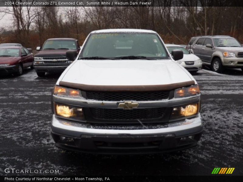 Summit White / Medium Dark Pewter 2004 Chevrolet Colorado Z71 Extended Cab