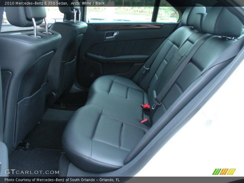 Arctic White / Black 2010 Mercedes-Benz E 350 Sedan