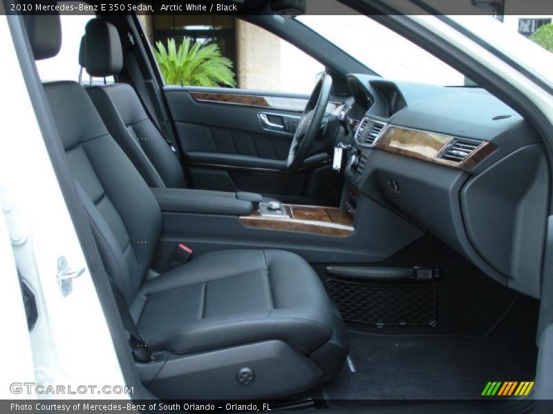 Arctic White / Black 2010 Mercedes-Benz E 350 Sedan