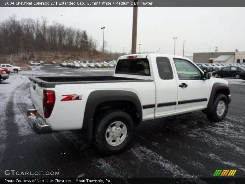 Summit White / Medium Dark Pewter 2004 Chevrolet Colorado Z71 Extended Cab