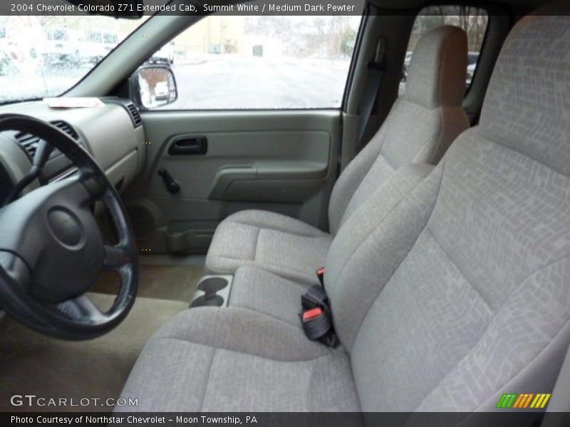 Summit White / Medium Dark Pewter 2004 Chevrolet Colorado Z71 Extended Cab