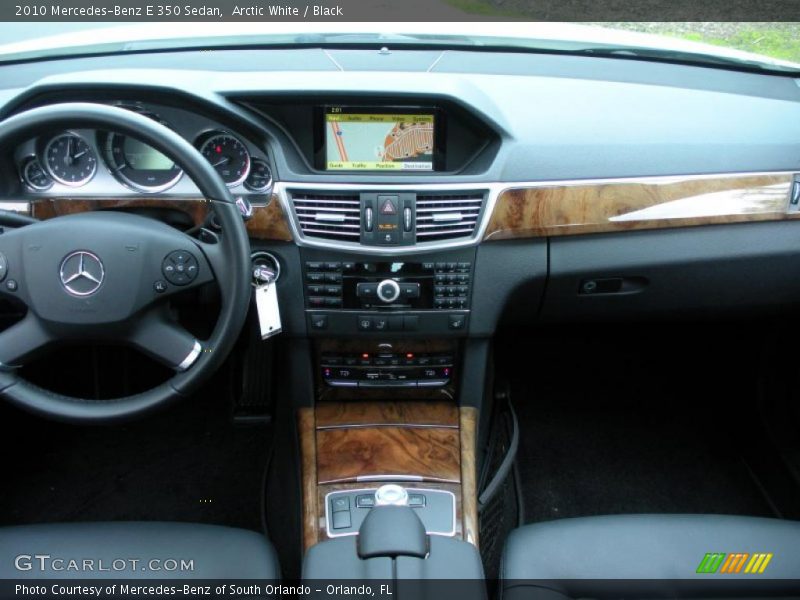 Arctic White / Black 2010 Mercedes-Benz E 350 Sedan