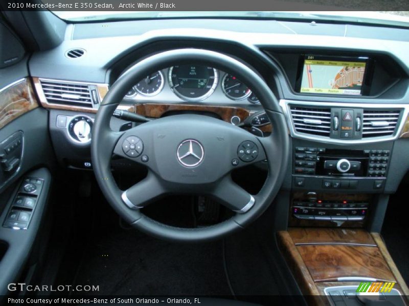 Arctic White / Black 2010 Mercedes-Benz E 350 Sedan