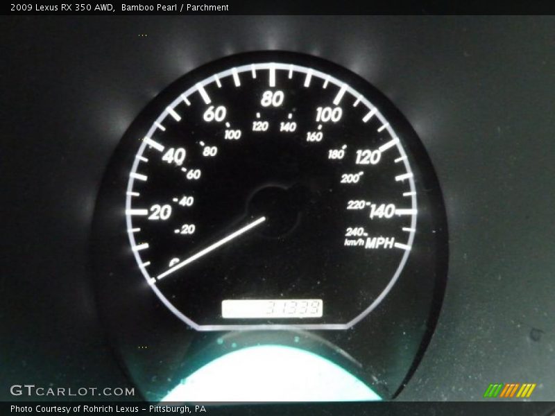 Bamboo Pearl / Parchment 2009 Lexus RX 350 AWD