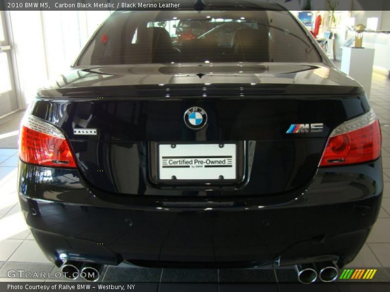 Carbon Black Metallic / Black Merino Leather 2010 BMW M5