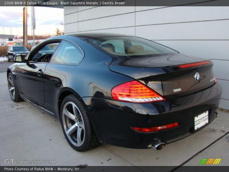  2008 6 Series 650i Coupe Black Sapphire Metallic