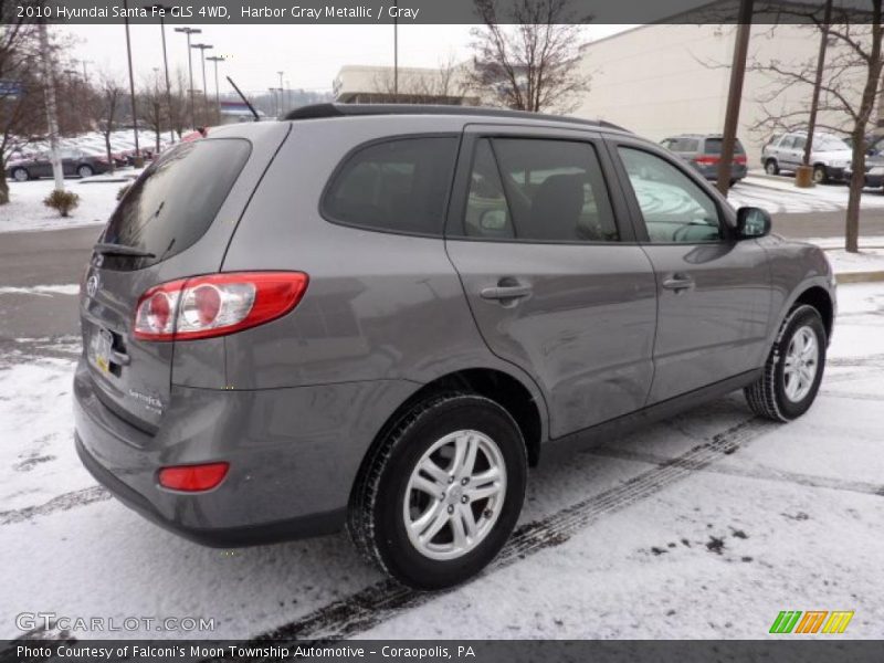 Harbor Gray Metallic / Gray 2010 Hyundai Santa Fe GLS 4WD