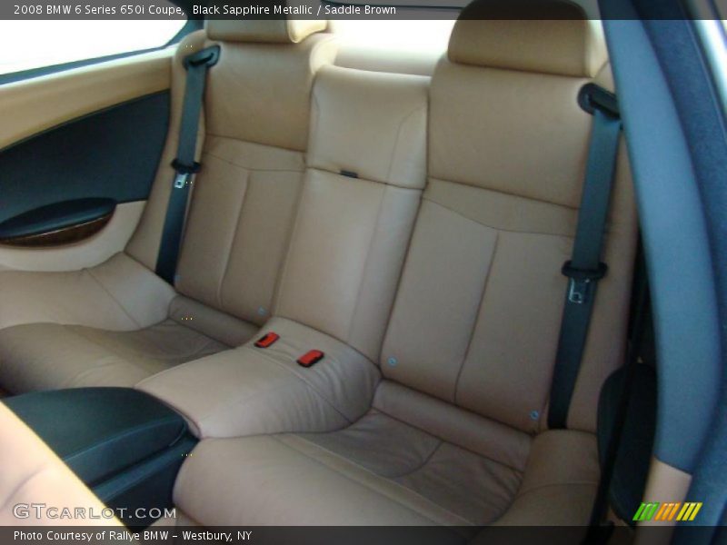  2008 6 Series 650i Coupe Saddle Brown Interior