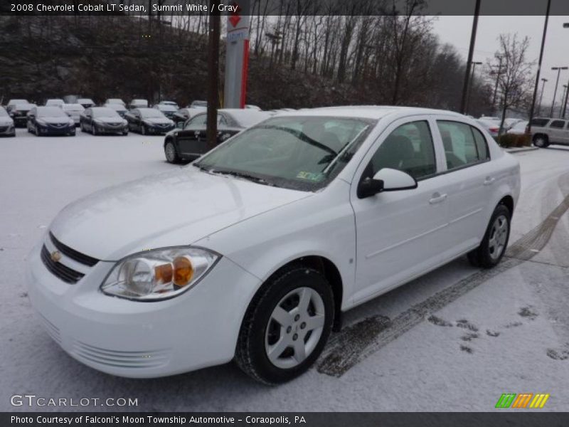 Summit White / Gray 2008 Chevrolet Cobalt LT Sedan